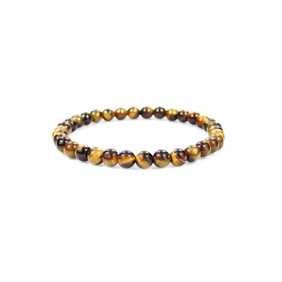 🔴 Bracelet - Tiger's Eye 6mm. - Picture 1 of 1